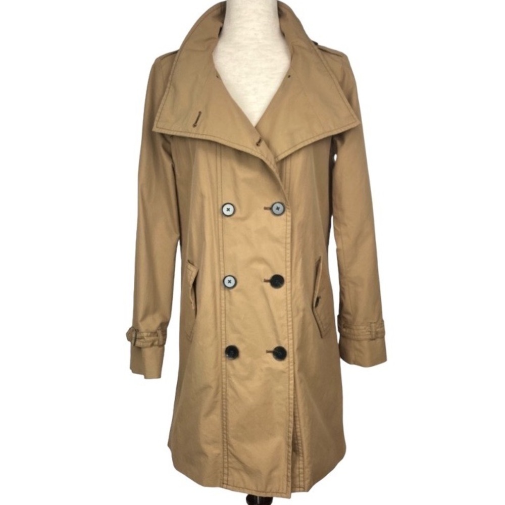 GAP Double Breasted Trench Coat/Raincoat Tan Khaki